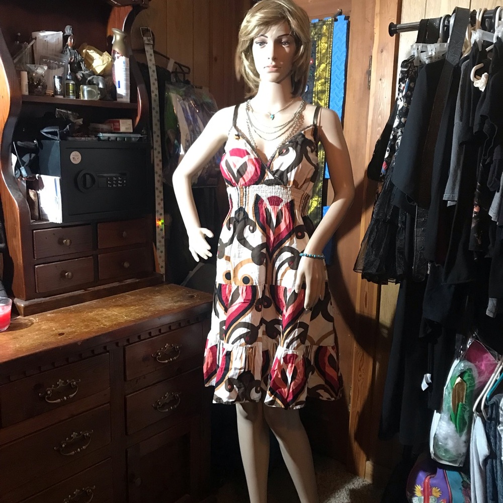 Speechless Multi Colored Spaghetti Strap Sundress - image 7